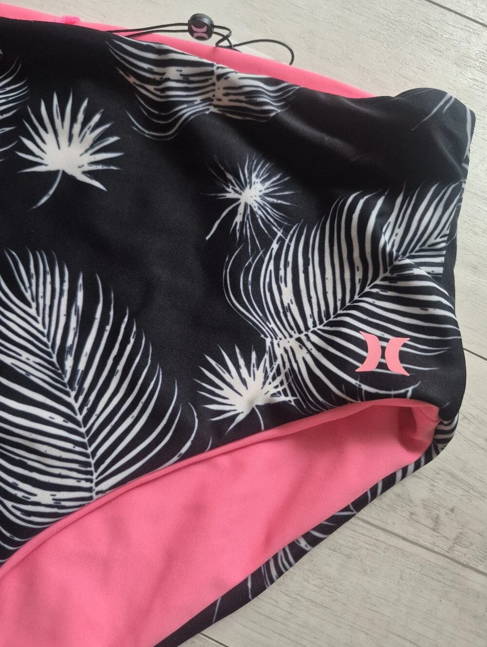 HURLEY NEW Midnight Palms High Waisted Bikini Swimsuit